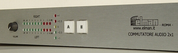 2x1 stereo audio switcher