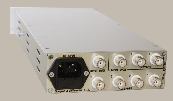 dual cvbs video distribution amplifier equalized clamped differential