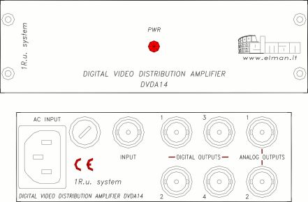 digital video distribution amplifier 1x4